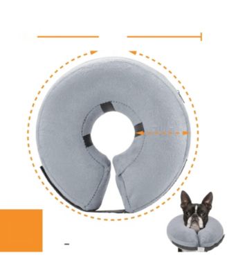 Medium Protective Inflatable Pet Collar: Ergonomic, Soft, Vision-Friendly E-Collar
