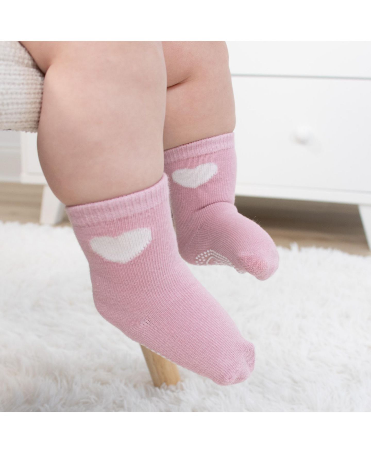Детские хлопковые носки The Peanutshell для девочки, 12 пар, Blush/Mauve — фото 5
