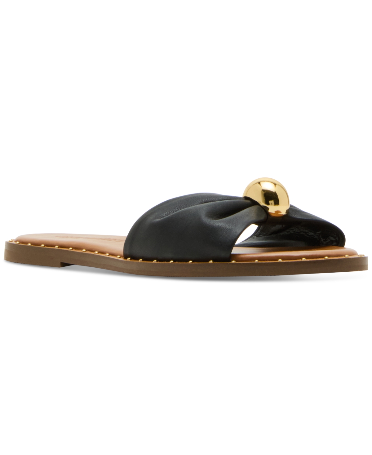 Steve Madden Women's Dipsy Knotted Embellished Slide Sandals