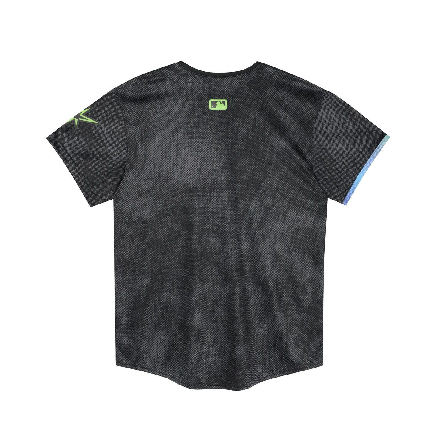 Детское джерси Nike Preschool Black Tampa Bay Rays City Connect Jersey — фото 2