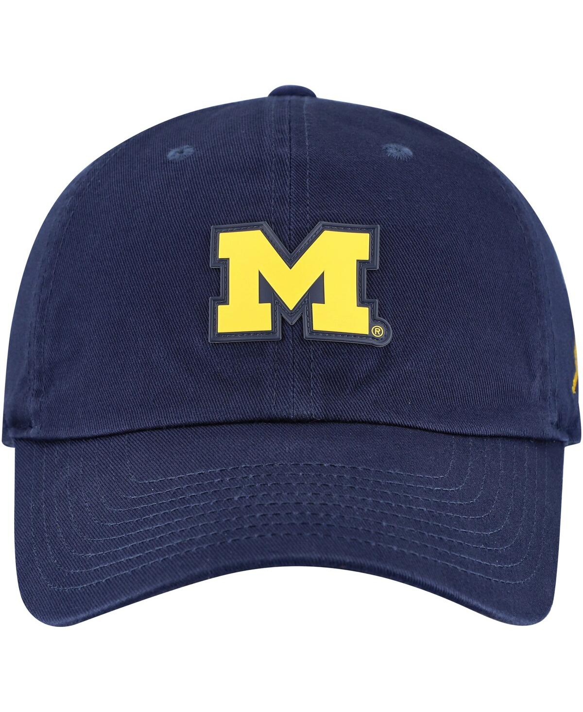 Jordan Men's Navy Michigan Wolverines Club Swoosh Performance Adjustable Hat In Navy