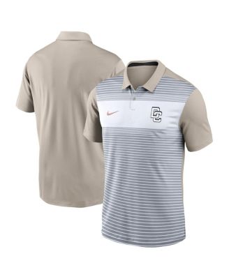 Nike - Men's Gray/Oatmeal Washington Nationals 2025 City Connect Fashion Legacy Icon Vapor Performance Polo