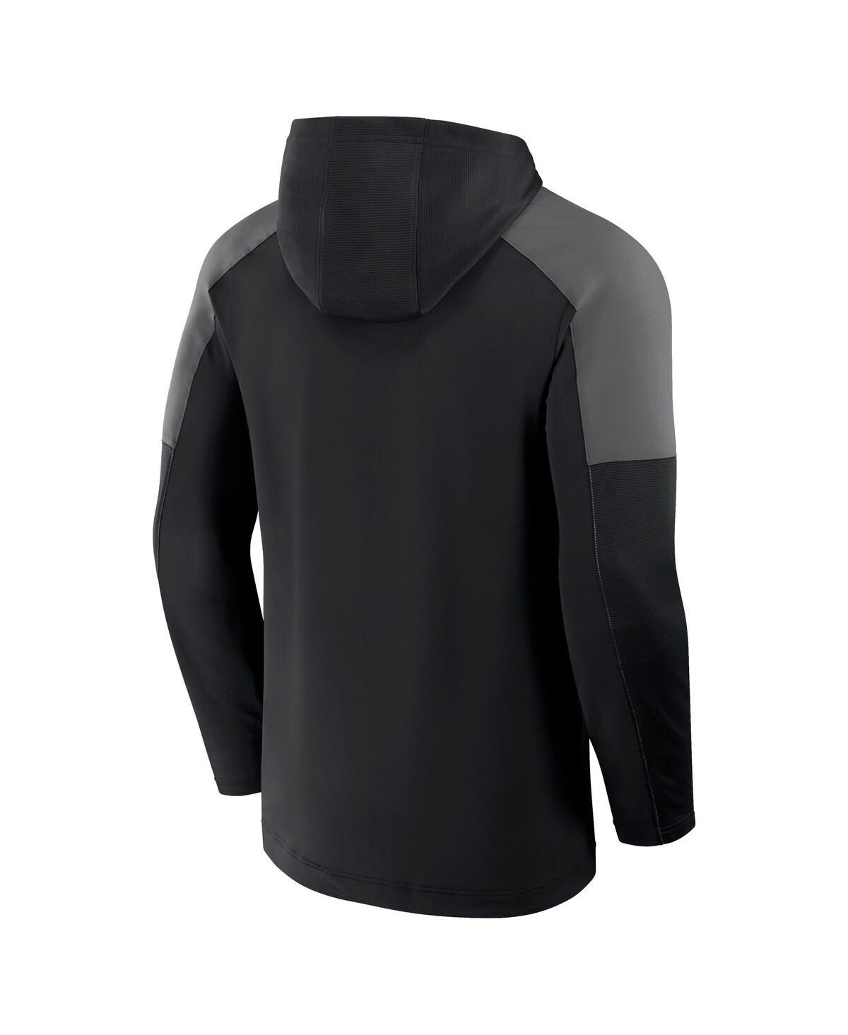 FANATICS MEN'S BLACK MINNESOTA UNITED FC RED CARD TRANSITIONAL PULLOVER HOODIE 