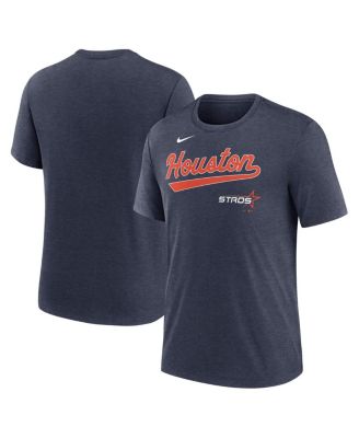 Nike - Men's Heather Navy Houston Astros 2025 City Connect Tri-Blend T-Shirt