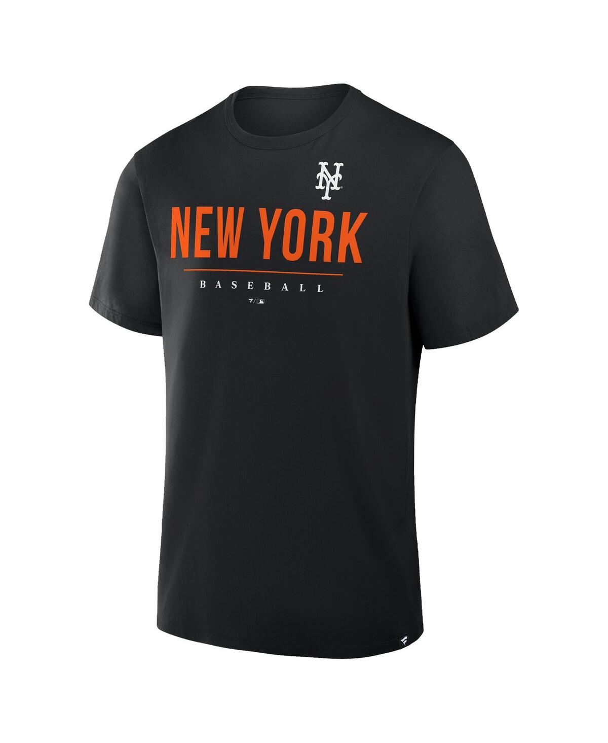 Fanatics Men's Black New York Mets Color Pop Legacy Clubhouse T-shirt In Black