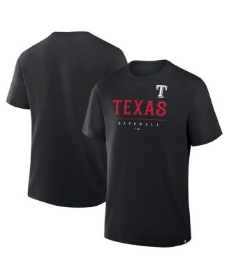 Fanatics - Men's Black Texas Rangers Color Pop Legacy Clubhouse T-Shirt