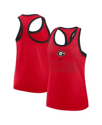 Nike - Women's Red Georgia Bulldogs Primetime Tri-Blend Racerback Tank Top