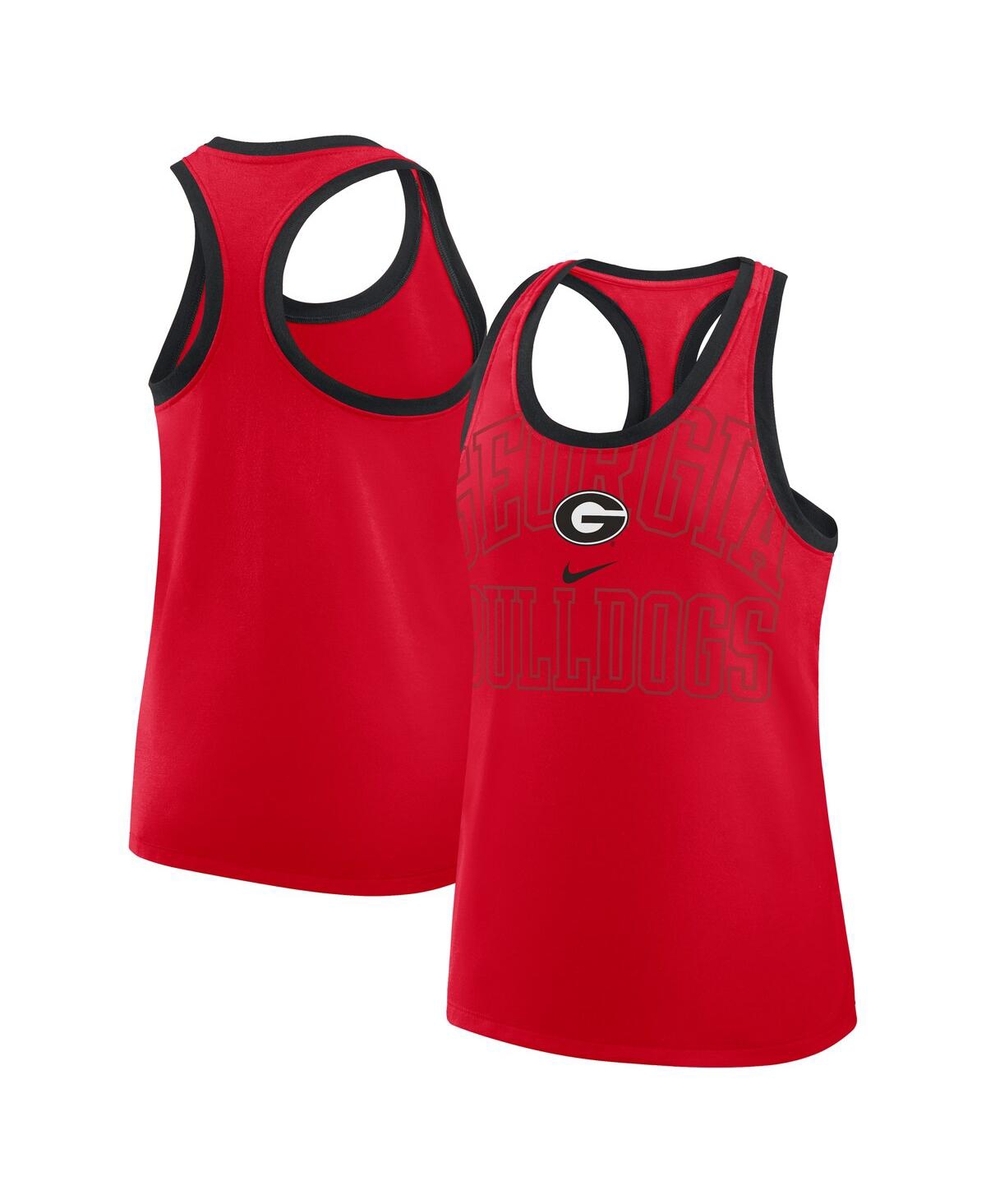 Nike Scarlet Ohio State Buckeyes Primetime Tri-blend Racerback Tank Top In Red