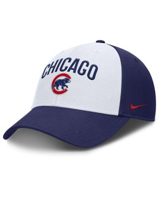 Nike - Men's White/Royal Chicago Cubs Club Performance Adjustable Hat