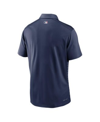 Men's Navy Atlanta Braves Authentic Collection Victory Performance Polo Shirt