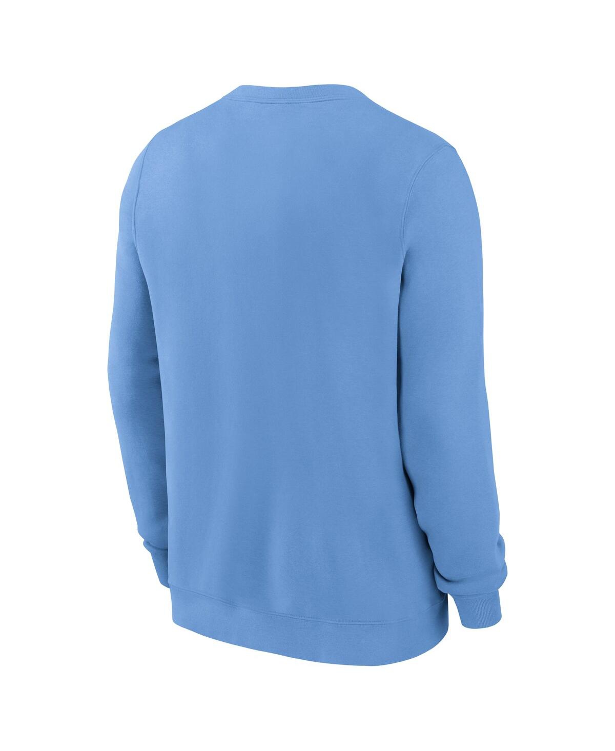 NIKE MEN'S LIGHT BLUE TAMPA BAY RAYS PULLOVER SWEATSHIRT 