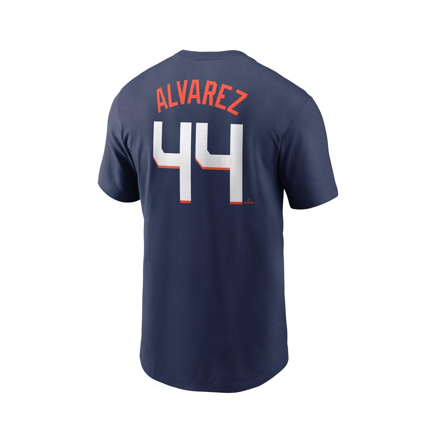 Мужская футболка Nike Yordan Alvarez Navy Houston Astros 2025 City Connect Fuse Name & Number — фото 3