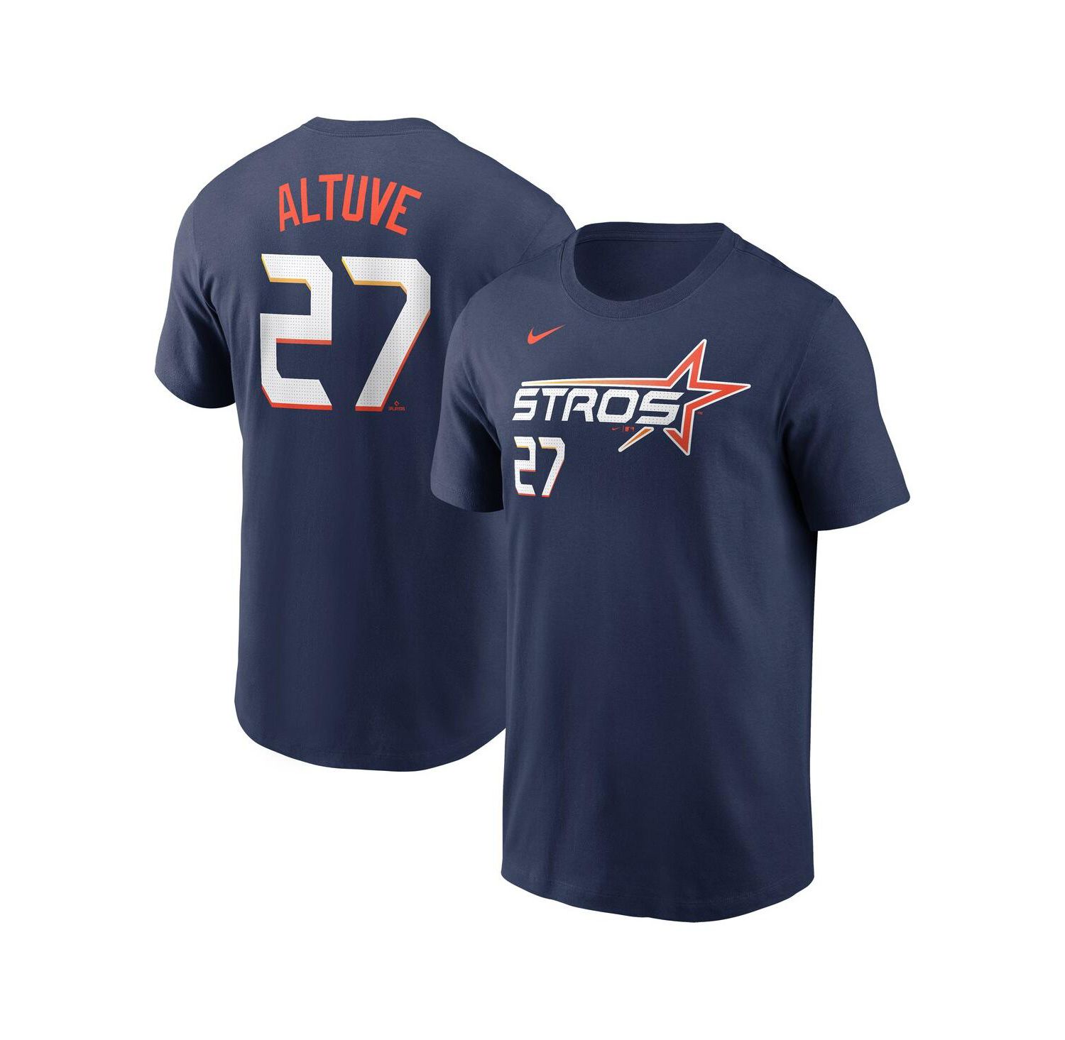 Men's Jose Altuve Navy Houston Astros 2025 City Connect Fuse Name & Number T-Shirt
