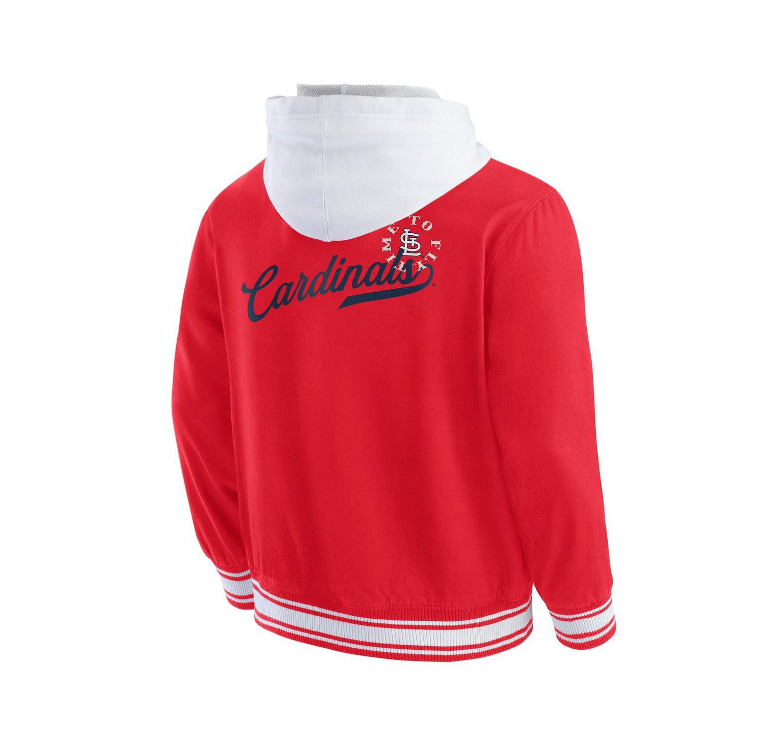 Men's Red St. Louis Cardinals Full-Snap Hooded Jacket