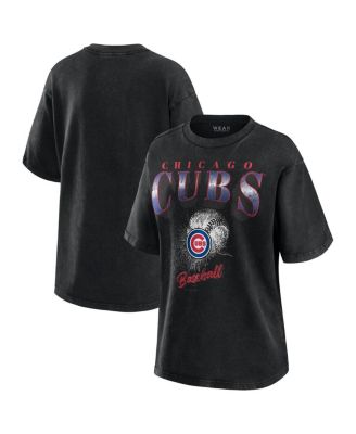 WEAR by Erin Andrews - Women's Charcoal Chicago Cubs Boyfriend T-Shirt