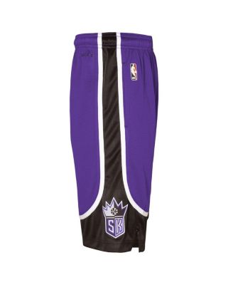 Big Boys and Girls Purple Sacramento Kings 2024/25 City Edition Swingman Performance Shorts