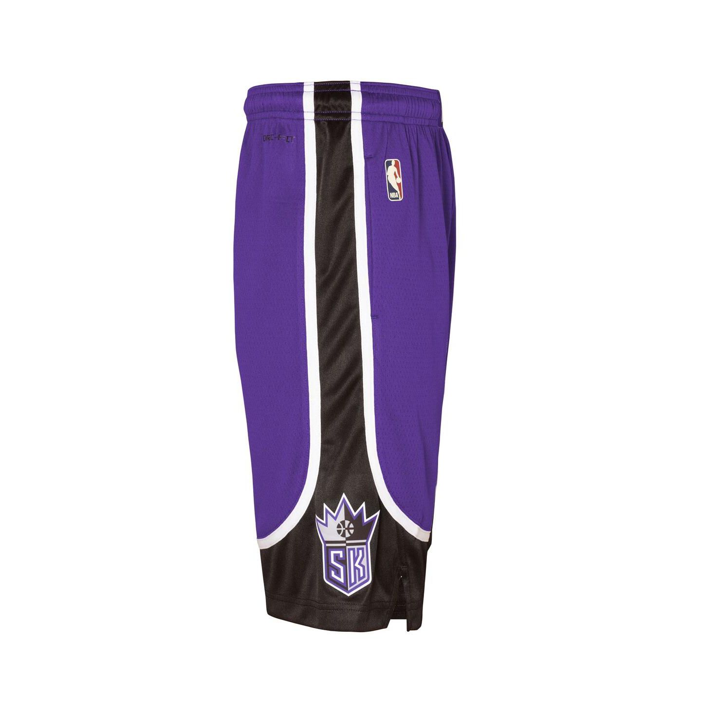 Детские шорты Nike Sacramento Kings 2024/25 City Edition Swingman, фиолетовые — фото 4
