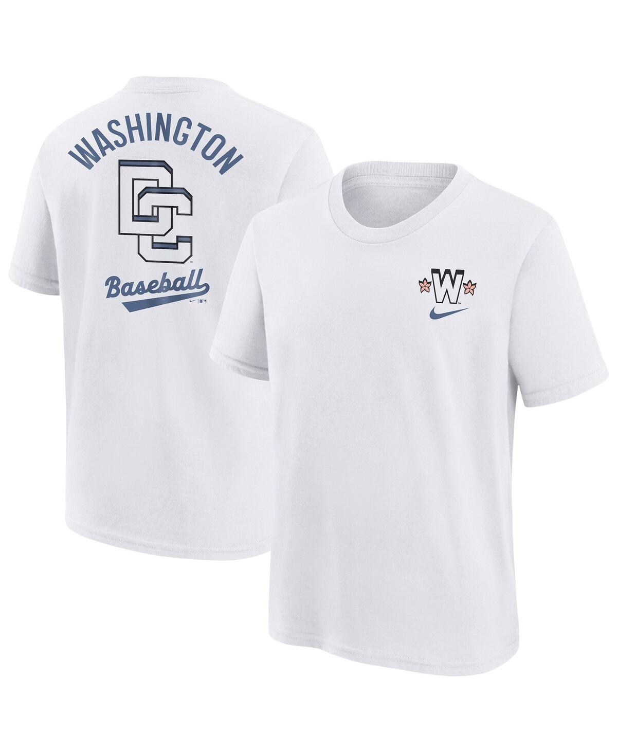 Nike Big Boys And Girls White Washington Nationals 2025 City Connect T-shirt In White
