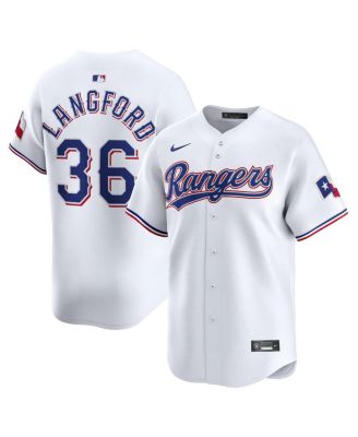 Men's Wyatt Langford White Texas Rangers Home Limited Player Jersey