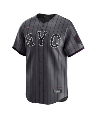 Men's Pete Alonso Gray New York Mets City Connect Limited Jersey
