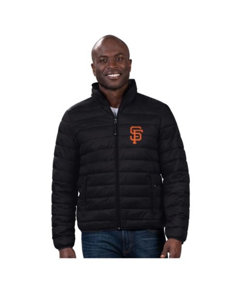 Мужская куртка G-III Sports by Carl Banks Black San Francisco Giants Packable Neck Pillow Full-Zip Puffer