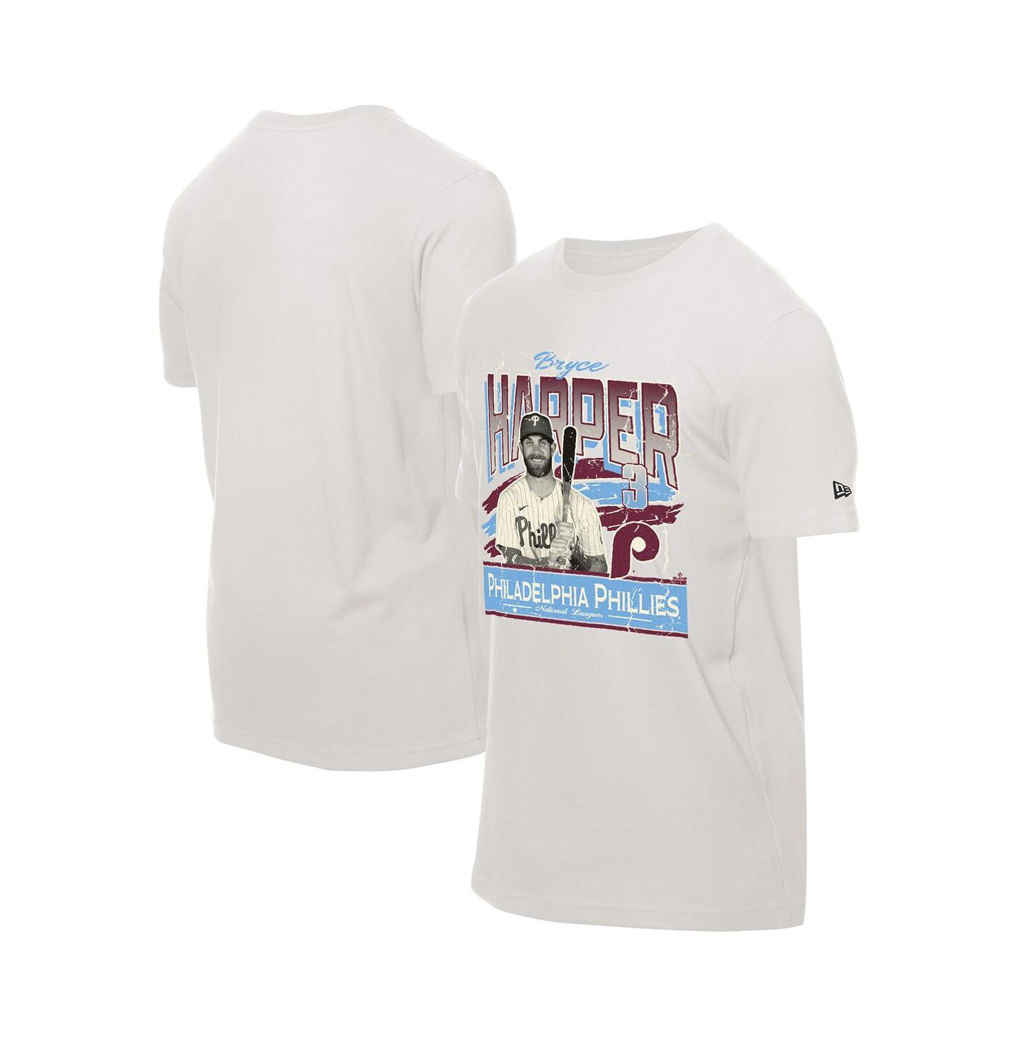 Мужская футболка New Era Bryce Harper Cream Philadelphia Phillies Batter Up — фото 1