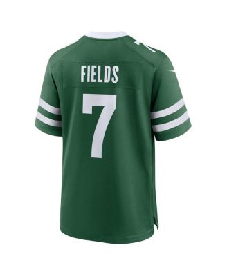 Men's Justin Fields Legacy Green New York Jets Game Player Jersey