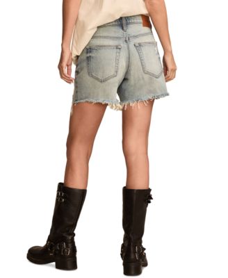 Women's 90s High-Rise Denim Midi Shorts