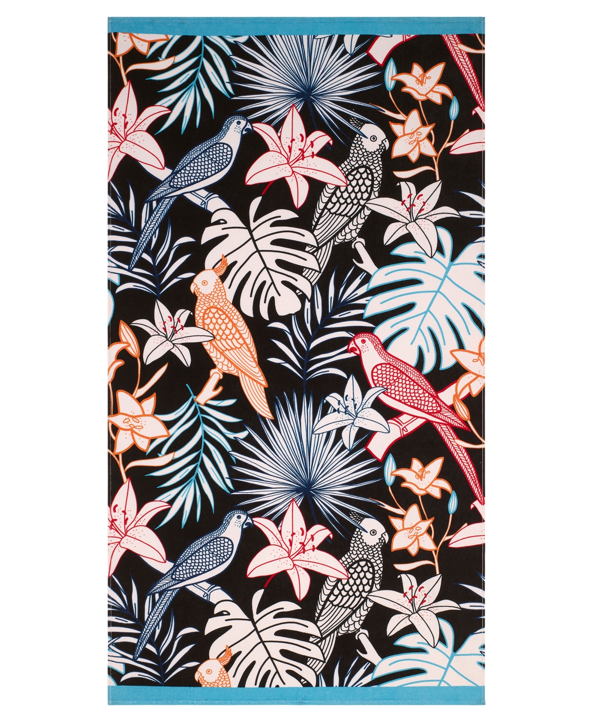 Izod Paradise Bird Cotton Beach Towel, 70" X 40"
