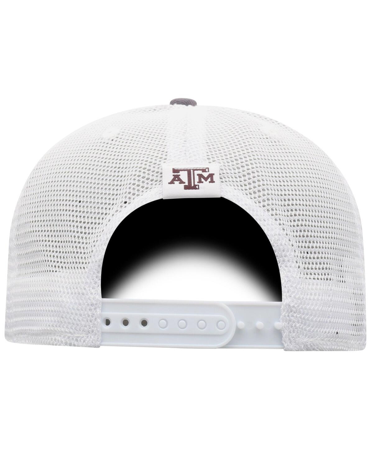 Top Of The World Men's Gray/white Texas A&m Aggies Victory Adjustable Hat In Gray,white