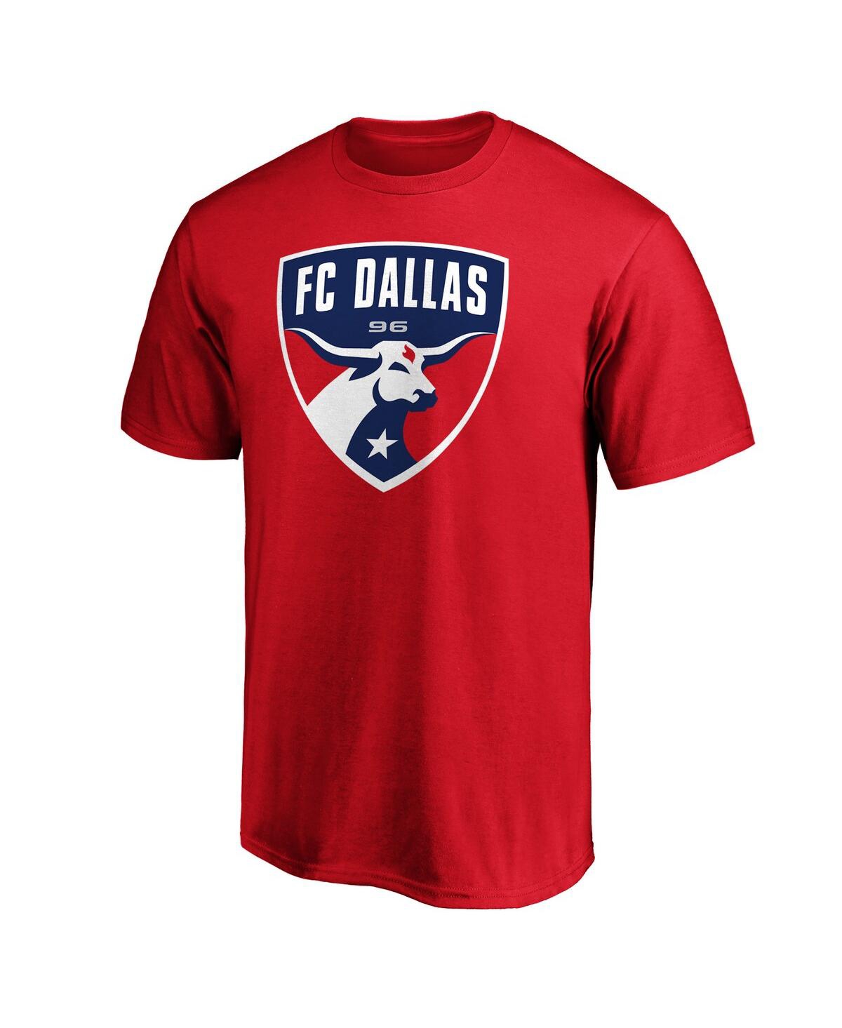 Fanatics Men's Red Fc Dallas Logo T-shirt In Red