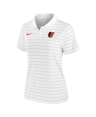 Women's White Baltimore Orioles Authentic Collection Victory Performance Polo Shirt