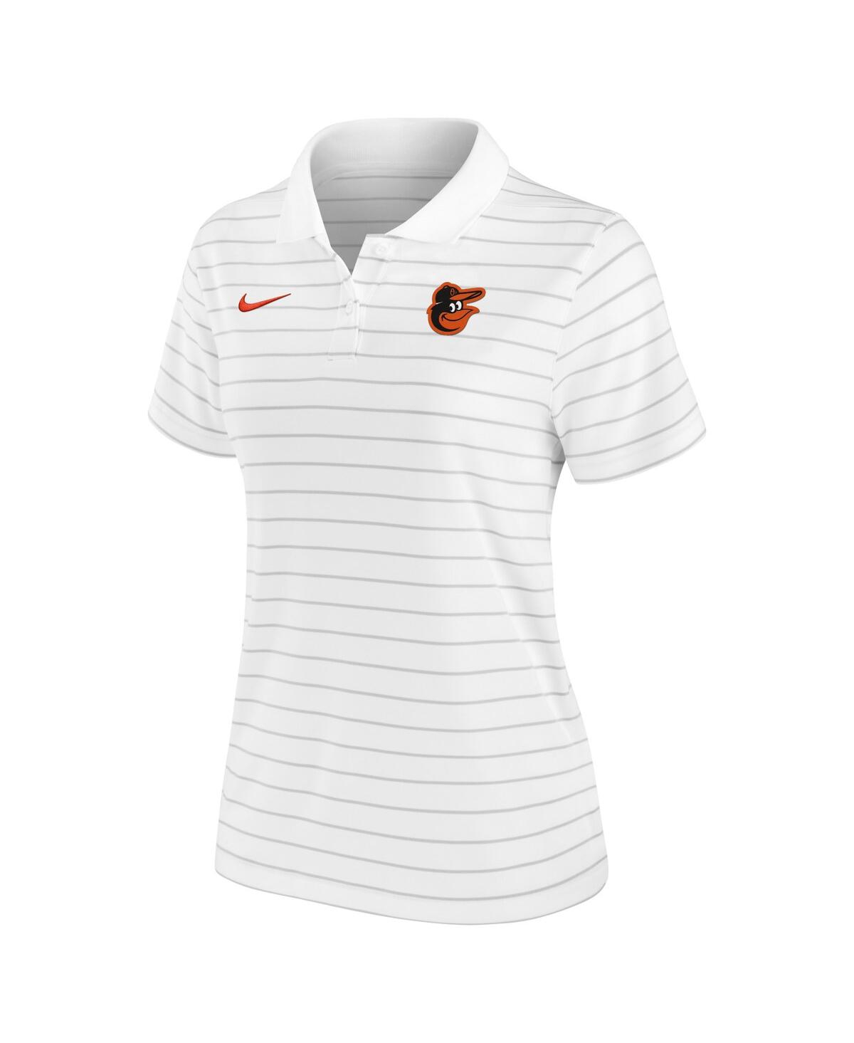 Nike Women's White Baltimore Orioles Authentic Collection Victory Performance Polo Shirt In White