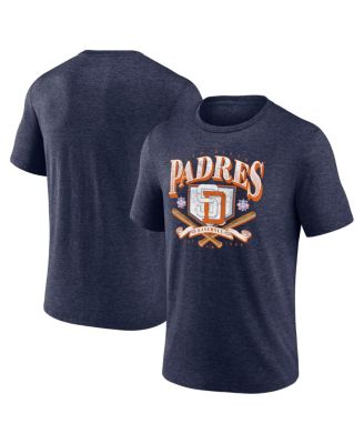 Fanatics - Men's Heather Navy San Diego Padres Home Team Tri-Blend T-Shirt