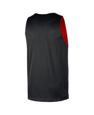 Men's Red/Black Chicago Bulls&nbsp;Courtside Reversible Mesh Practice jersey