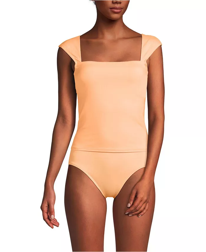 Women's Square Neck Underwire Tankini Top - thumbnail 9