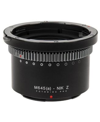 Pro Lens Mount Adapter for Mamiya 645 (M645) Mount AF/AF-D Lenses to Nikon Z-Mount Mirrorless Camera Bodies