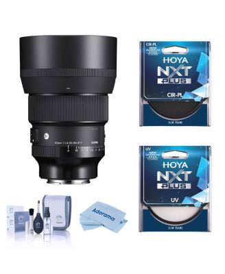 85mm f/1.4 DG DN ART Lens for Sony E, Bundle with Tiffen 77mm UV and CPL Filters