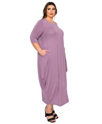 Plus Size Evelyn Bubble Hem Pocket Dress