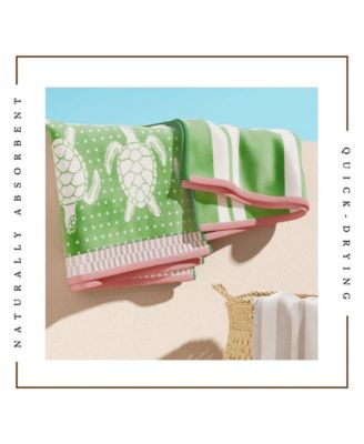 100% Cotton Jacquard 2 Pack Summer Beach Towels