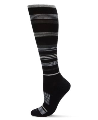 Men's Multi Striped Cotton Compression Socks UOY06868