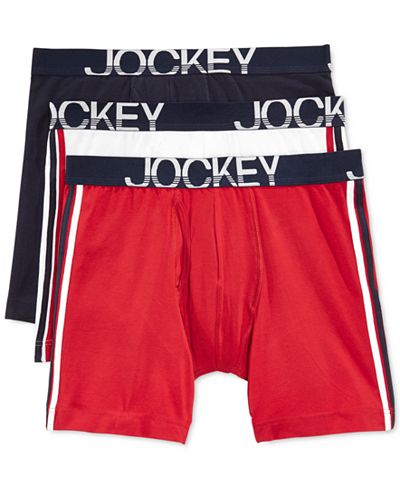 Jockey Active Stretch Tagless Midway Boxer Brief 3 Pack