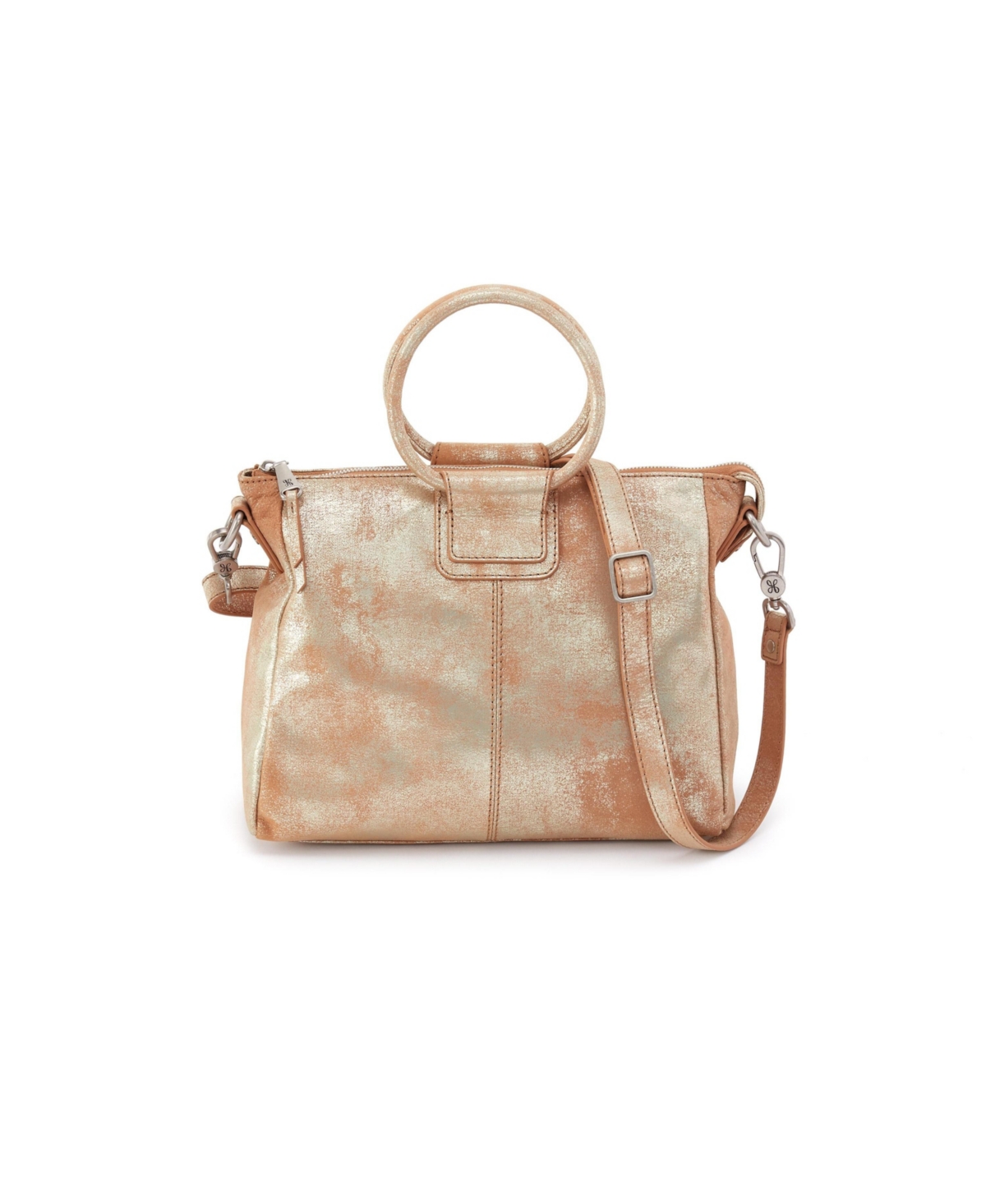 Sheila Medium Satchel - Saddle stardust