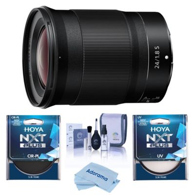 NIKKOR Z 24mm f/1.8 S Lens, Bundle with Tiffen 72mm UV and CPL Filters