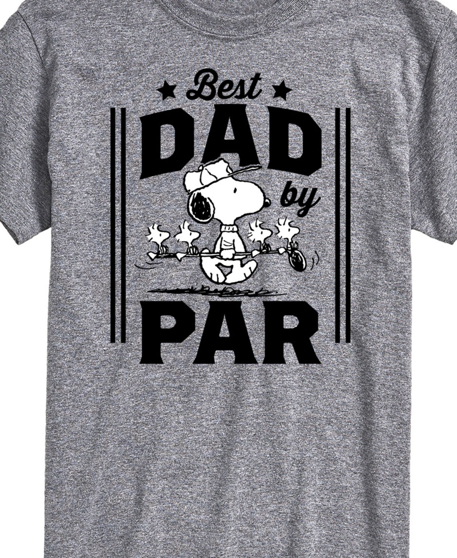 Men's Peanuts Snoopy Father's Day Best Dad by Par Short Sleeve T-Shirt