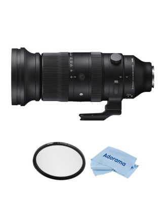 60-600mm f/4.5-6.3 DG DN OS Sports Lens for Sony E Bundle with 105mm UV Filter, Microfiber Cleaning Cloth