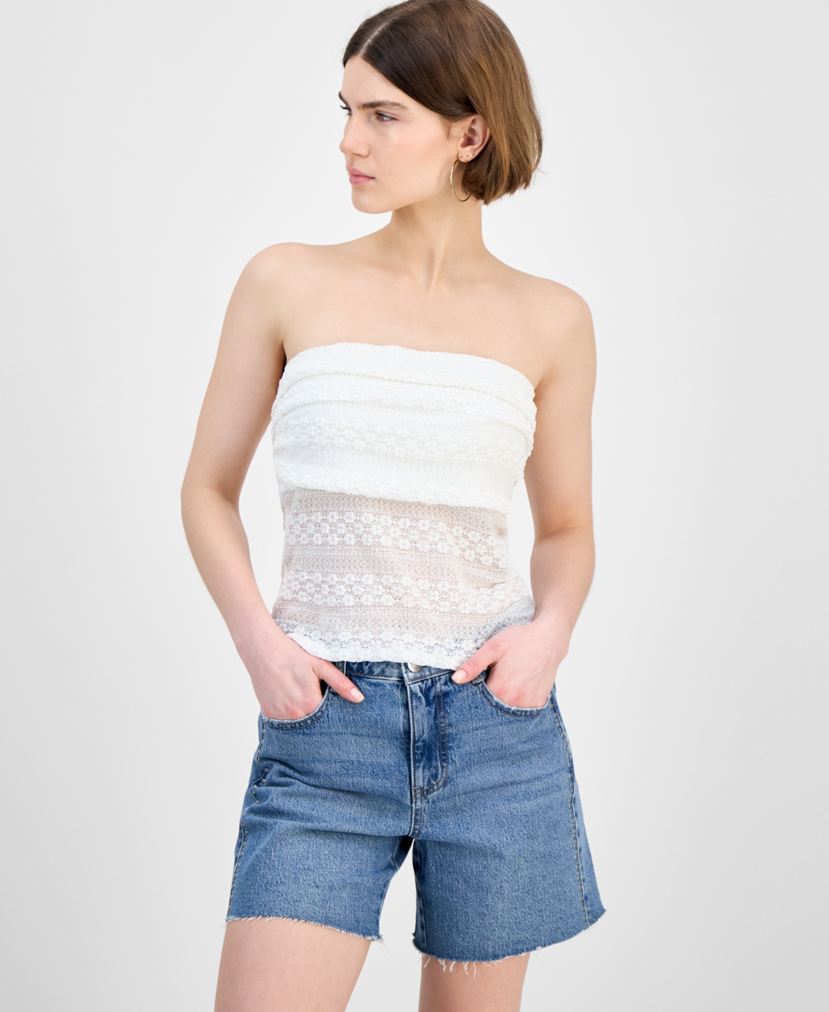 Women's Lace Tube Top, Exclusively at Macy's - Calla Lily