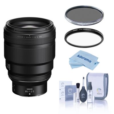 NIKKOR Z 85mm f/1.2 S Lens, Bundle with Hoya 82mm UV and CPL Filters