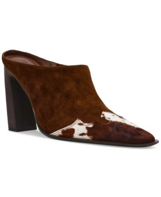 Steve Madden - Women's Houston High-Heel Snip-Toe Western Mule Pumps