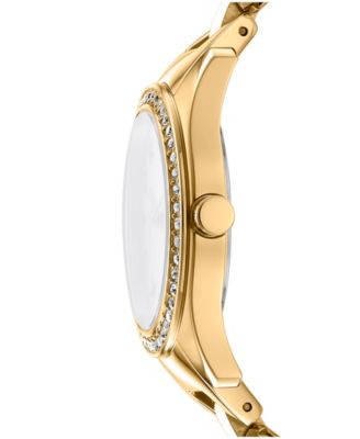 Women's Astoria Midi Glitz Gold-Tone Stainless Steel Bracelet Watch, 33mm